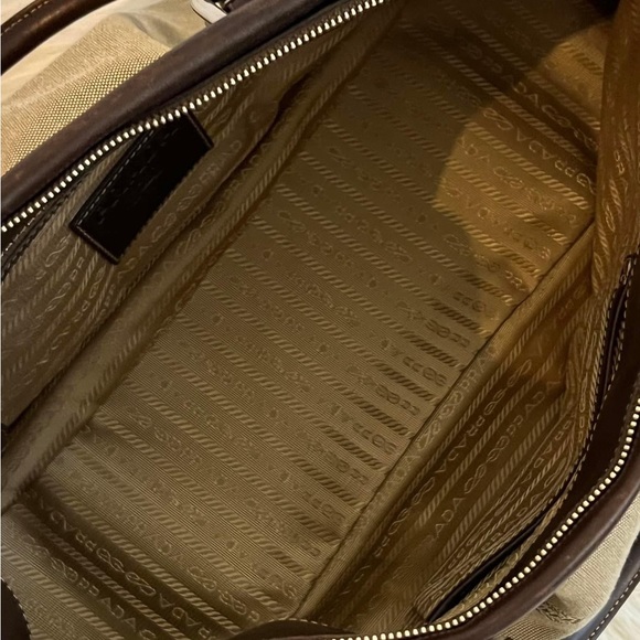 💰SOLD - Prada Logo Satchel in Jacquard Canvas - Picture 8 of 14